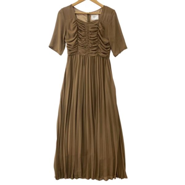 AMERI◆半袖ワンピース/M/ポリエステル/BRW