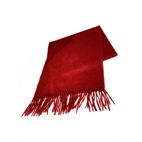 DKNY(DONNA KARAN NEW YORK)◆マフラー/カシミア100％/RED/無地/レデ...