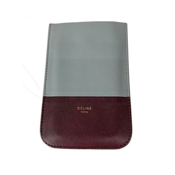 CELINE◆パスケース/レザー/IDG/レディース