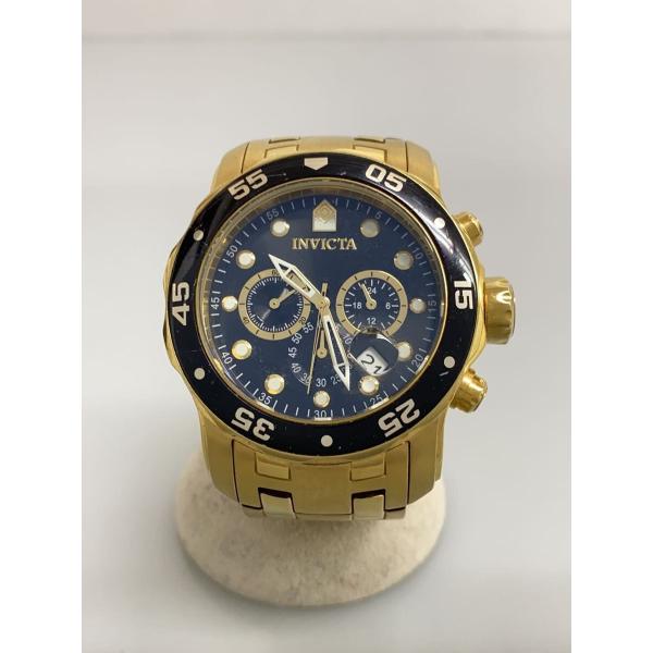 invicta◆クォーツ腕時計/アナログ/ステンレス/GLD/GLD/0072