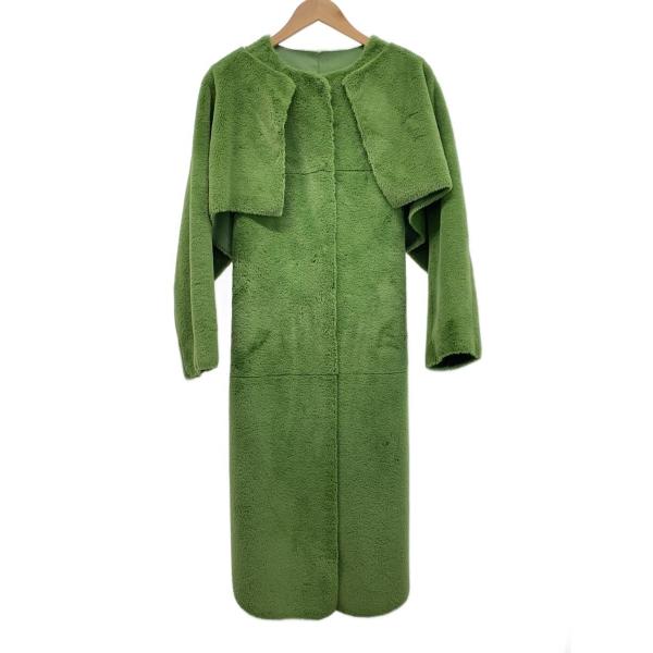 AMERI◆コート/S/ポリエステル/GRN/無地/01220730970