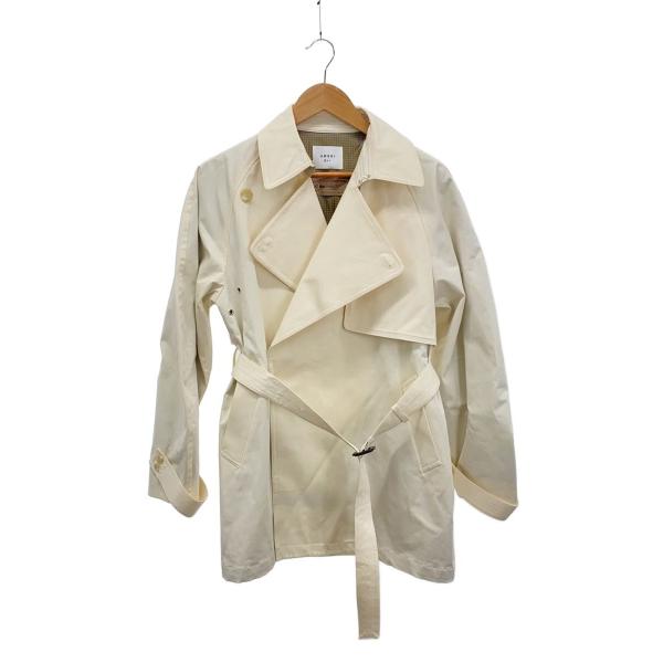 AMERI◆トレンチコート/S/コットン/CRM/01310620540//