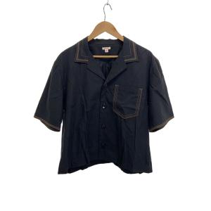 MASU◆半袖シャツ/48/コットン/BLK/MFSS-SH0321