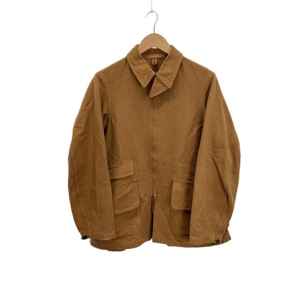MAATEE&amp;SONS◆Hunting Jacket/リネン/BRW/無地/MT3103-0902/...