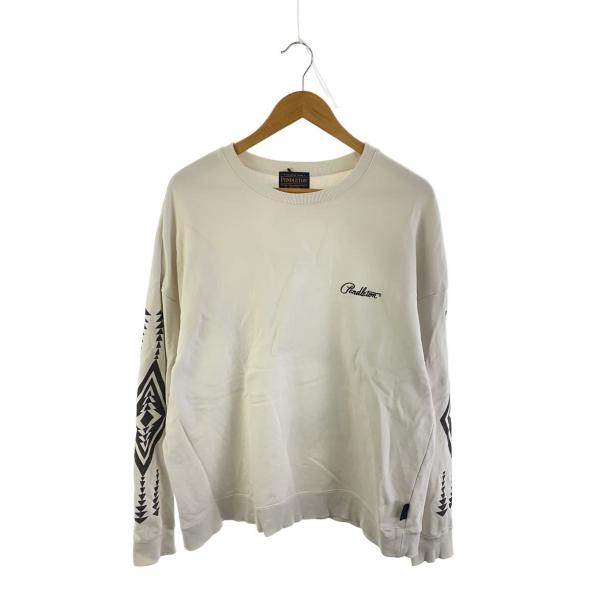 PENDLETON◆スウェット/L/コットン/WHT/無地/3475-3208