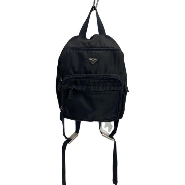 PRADA◆リュック/ナイロン/BLK//
