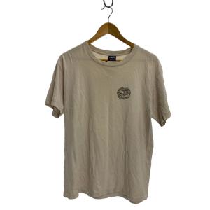 STUSSY◆Tシャツ/L/コットン/CRM