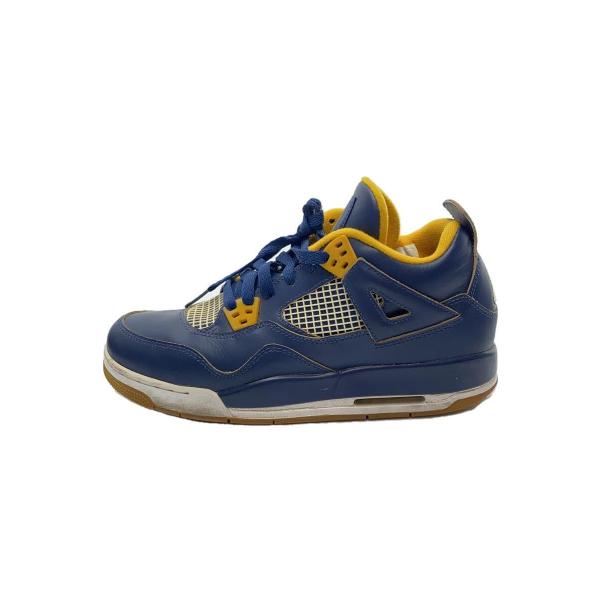 NIKE◆AIR JORDAN 4 RETRO BG/エアジョーダンレトロ/ネイビー/408452-...