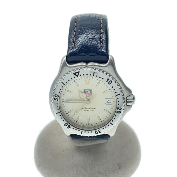 TAGHeuer◆クォーツ腕時計/アナログ/レザー/IVO/NVY/SS/WI1210
