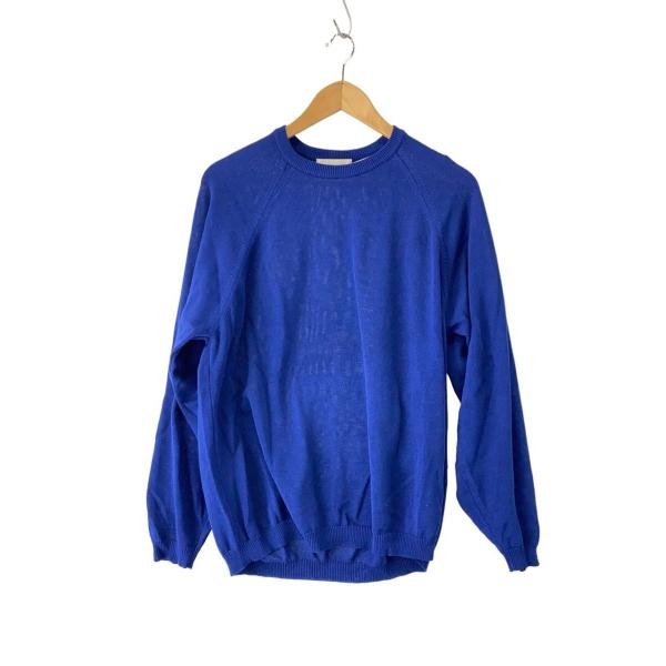 STILL BY HAND◆ニット・セーター(薄手)/B4/コットン/BLU/KN04251