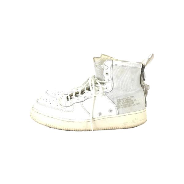 NIKE◆SF AF1 MID/スペシャルフィールドエアフォースワンミッド/ホワイト/AA6655-...