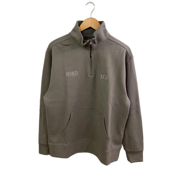 WIND AND SEA◆WDS-ES TECH BASIC HALF ZIP TOPS/L/GRY...