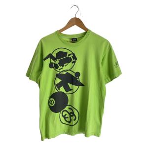 STUSSY◆Tシャツ/メキシコ製/M/コットン/GRN/プリント/? NULL ?