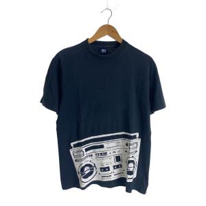 STUSSY◆紺タグ/Tシャツ/M/コットン/NVY/プリント/? NULL ?