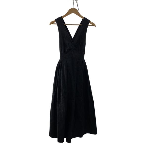 AMERI◆半袖ワンピース/S/コットン/BLK/01110531030