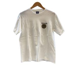 STUSSY◆ドラゴン&銅鑼/Tシャツ/M/コットン/WHT//