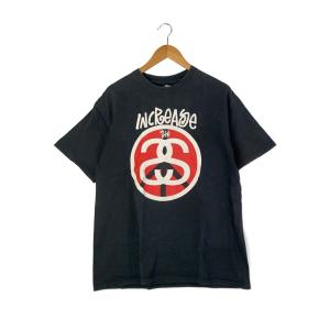 STUSSY◆Tシャツ/L/コットン/BLK//