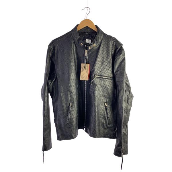 FREEDOM◆レザージャケット・ブルゾン/--/レザー/BLK/無地/PB-2417