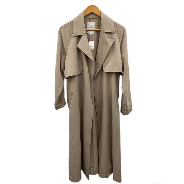 JEANASIS◆トレンチコート/FREE/ポリエステル/BEG/無地/JS071206TS