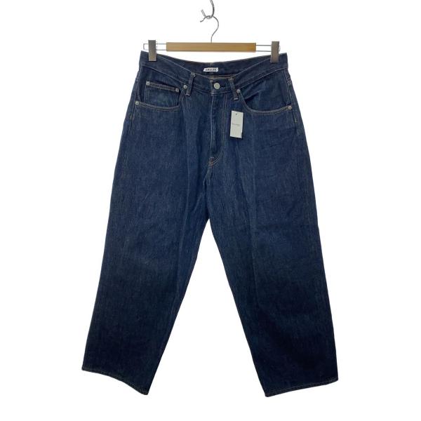 AURALEE◆ボトム/32/デニム/NVY/無地/AOOP03DM