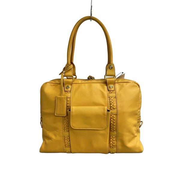 TOPKAPI◆トートバッグ/レザー/YLW