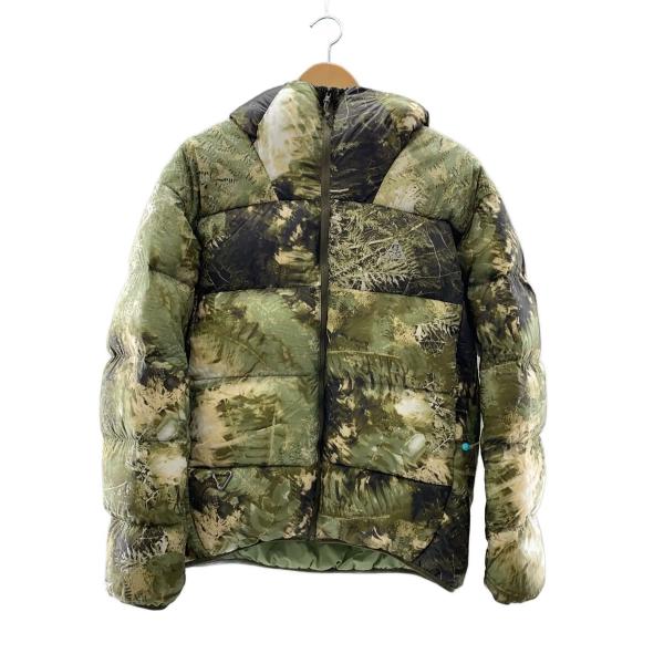 NIKE ACG◆ダウンジャケット/S/ナイロン/KHK/総柄/FB8122-386