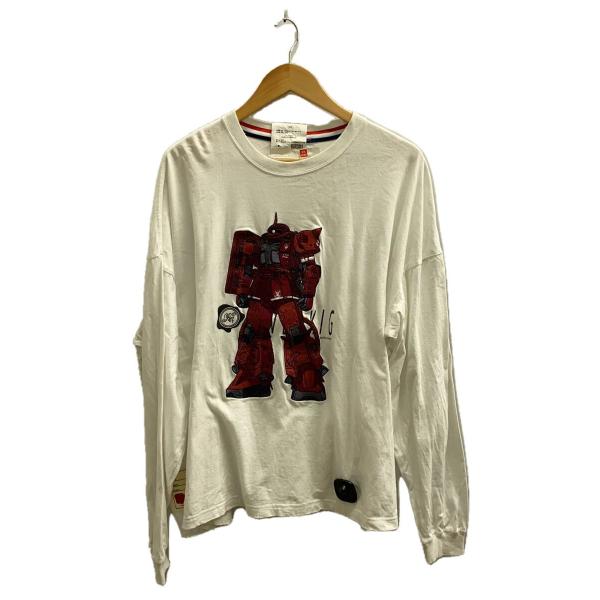 SEVESKIG◆長袖Tシャツ/L/コットン/WHT/CT-SV-NNK-1012