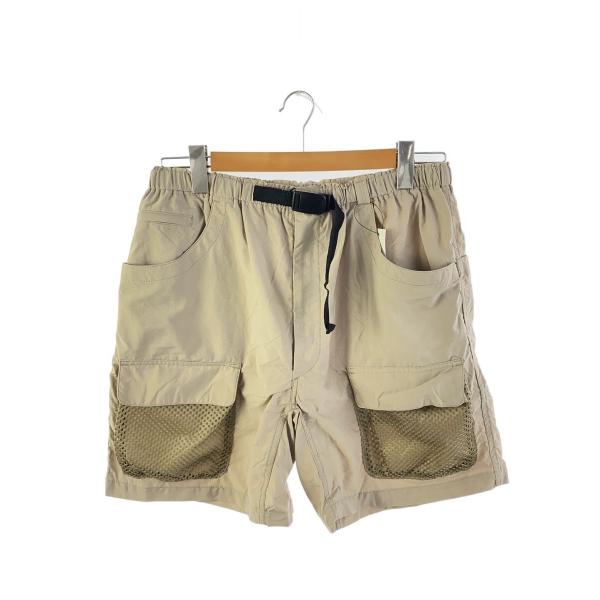 ENDS AND MEANS◆UTILITY SHORTS/ショートパンツ/L/ナイロン/ベージュ/...
