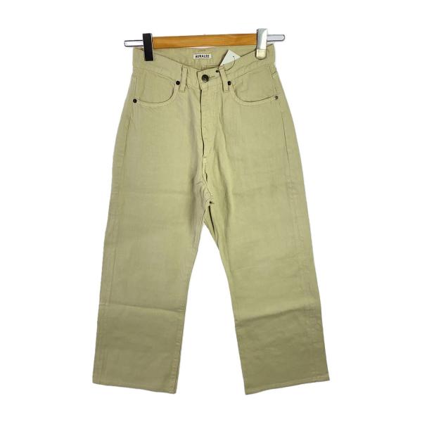 AURALEE◆BOTANICAL DYED SELVEDGE DENIM PANTS/0/コットン...