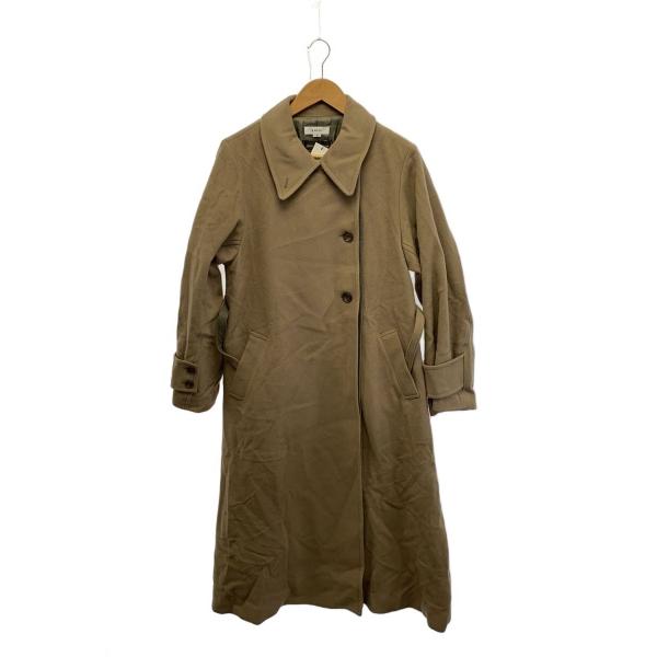 AMERI◆コート/M/ウール/BRW/無地/0124207220850/EDGE FLARE WO...