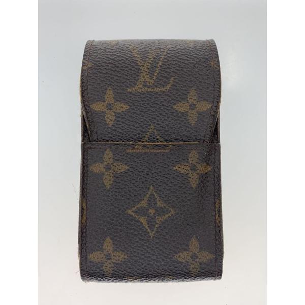 LOUIS VUITTON◆エテュイ・シガレット_モノグラム・キャンバス_BRW/PVC/BRW/総...