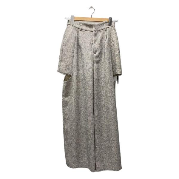 AMERI◆ワイドパンツ/M/ポリエステル/GRY/0125108650720