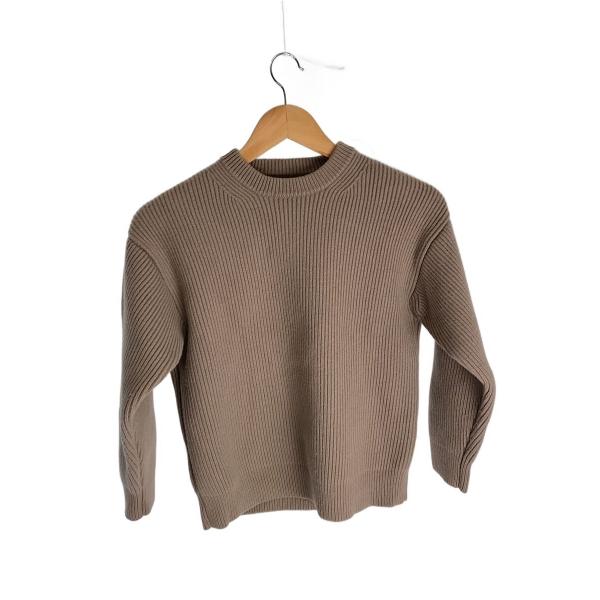 AURALEE◆ニット・セーター(厚手)/0/ウール/GRY/無地/A20AP06RK