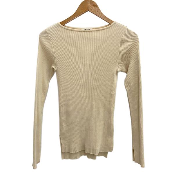 AURALEE◆×Ron Herman/長袖カットソー/1/コットン/BEG//