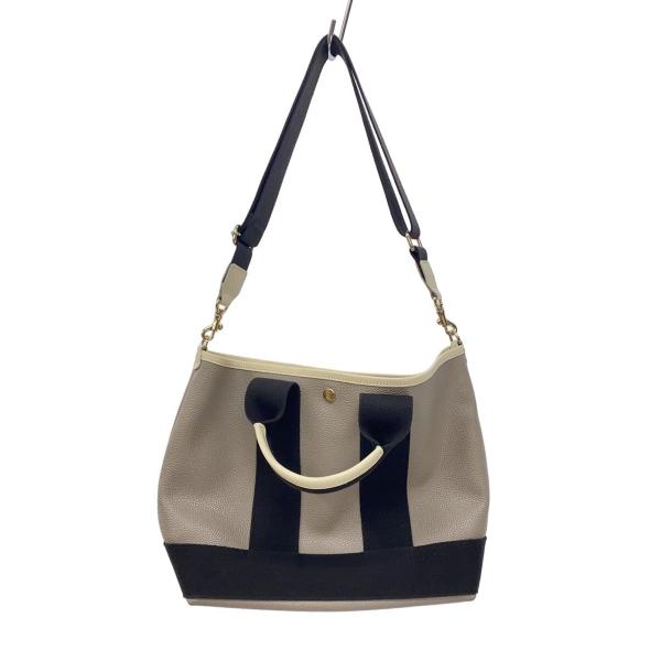 TOPKAPI◆ショルダーバッグ/レザー/GRY