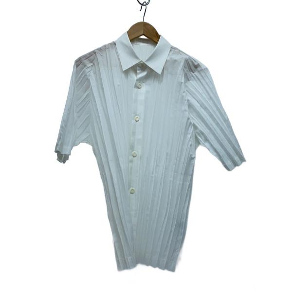 HOMME PLISSE ISSEY MIYAKE◆26SS/WRINKLE SHIRT/半袖シャツ...
