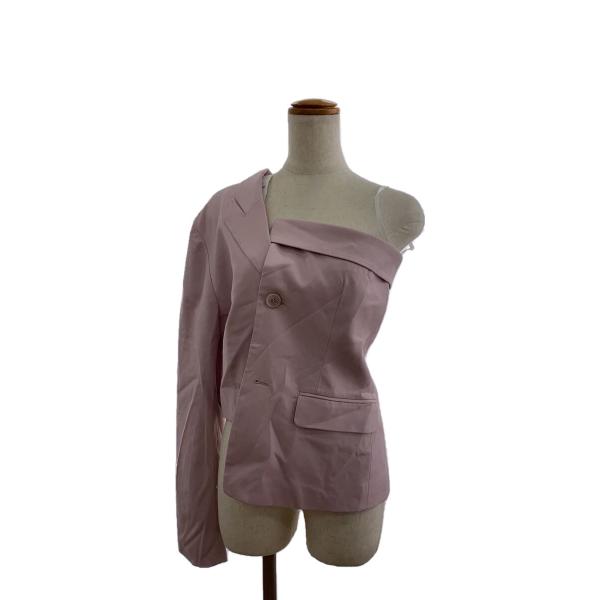 AMERI◆ジャケット/M/ポリエステル/PNK/無地/02220480140