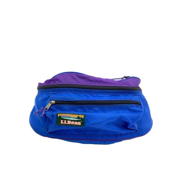 L.L.Bean◆90s/ショルダーバッグ/ナイロン/BLU//