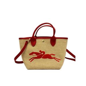 LONGCHAMP◆パニエプリアージュ/ショルダーバッグ/--/BEG//