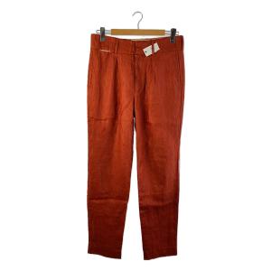 MASU◆20SS/WRINKIE LINEN TROUSERS/46/リネン/オレンジ/MESS-PT0402