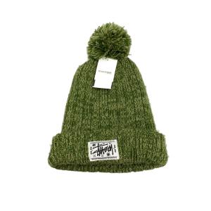 STUSSY◆ニットキャップ/--/アクリル/GRN/レディース//