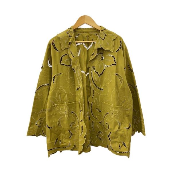 AMERI◆ジャケット/FREE/コットン/KHK/0224204620520