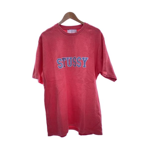 STUSSY◆Tシャツ/XL/コットン/PNK
