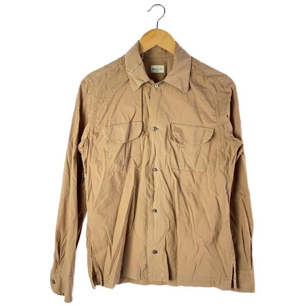 Bagutta◆長袖シャツ/S/コットン/BRW/無地/B-HOW-GLT11041//