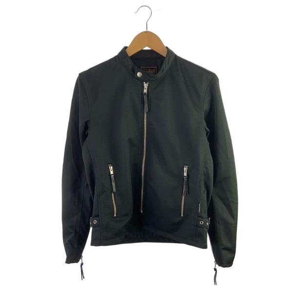 KADOYA◆メッシュシングルライダースジャケット/S/ポリエステル/BLK/LJXMR1-933/