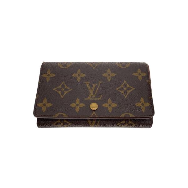 LOUIS VUITTON◆2つ折り財布/PVC/BRW/モノグラム/レディース/M61736//