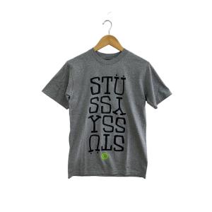 STUSSY◆Tシャツ/S/コットン/GRY/無地//