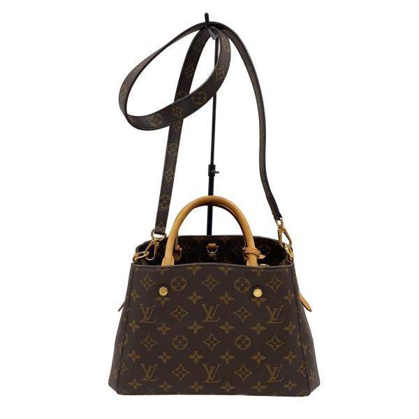 LOUIS VUITTON◆モンテーニュBB_モノグラム・キャンバス_BRW/PVC/BRW