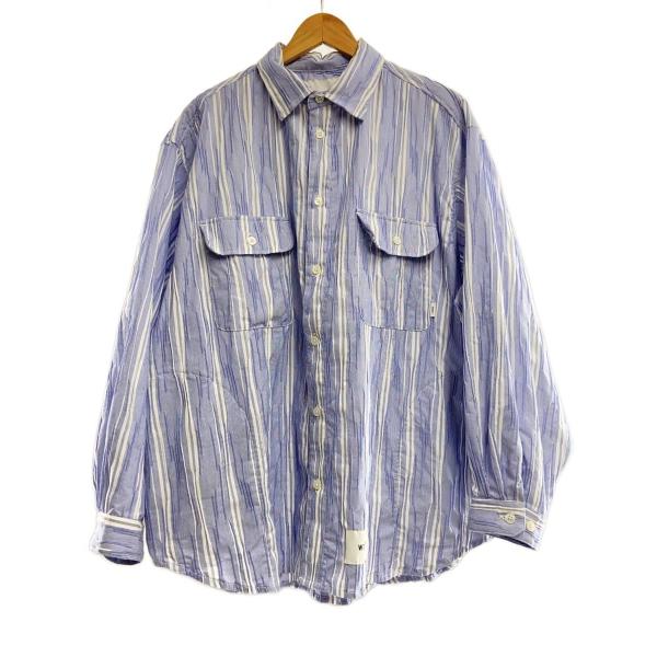 WTAPS◆25SS WCPO 02 LS CTPL.DOBBY.TEXTILE/3/BLU/251...