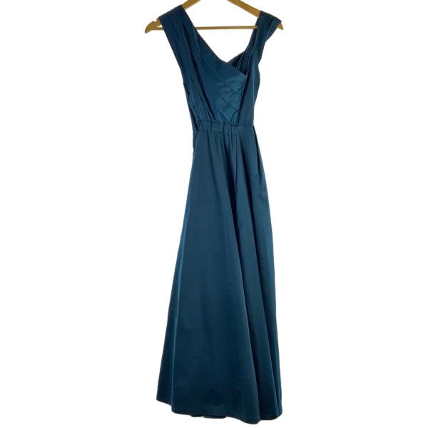 AMERI◆ノースリーブワンピース/M/ポリエステル/ブルー/0191540351